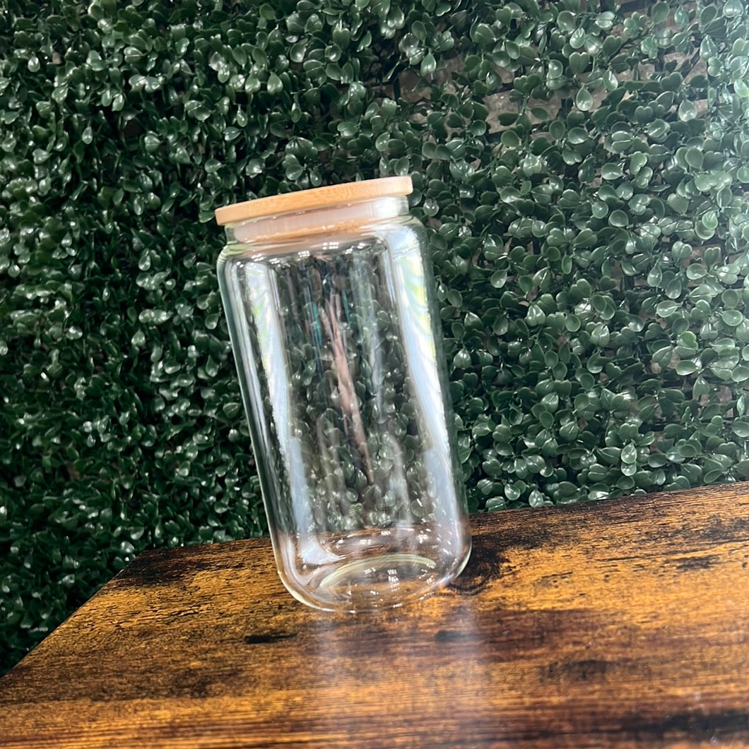 Clear Bamboo Lid Cup 16oz